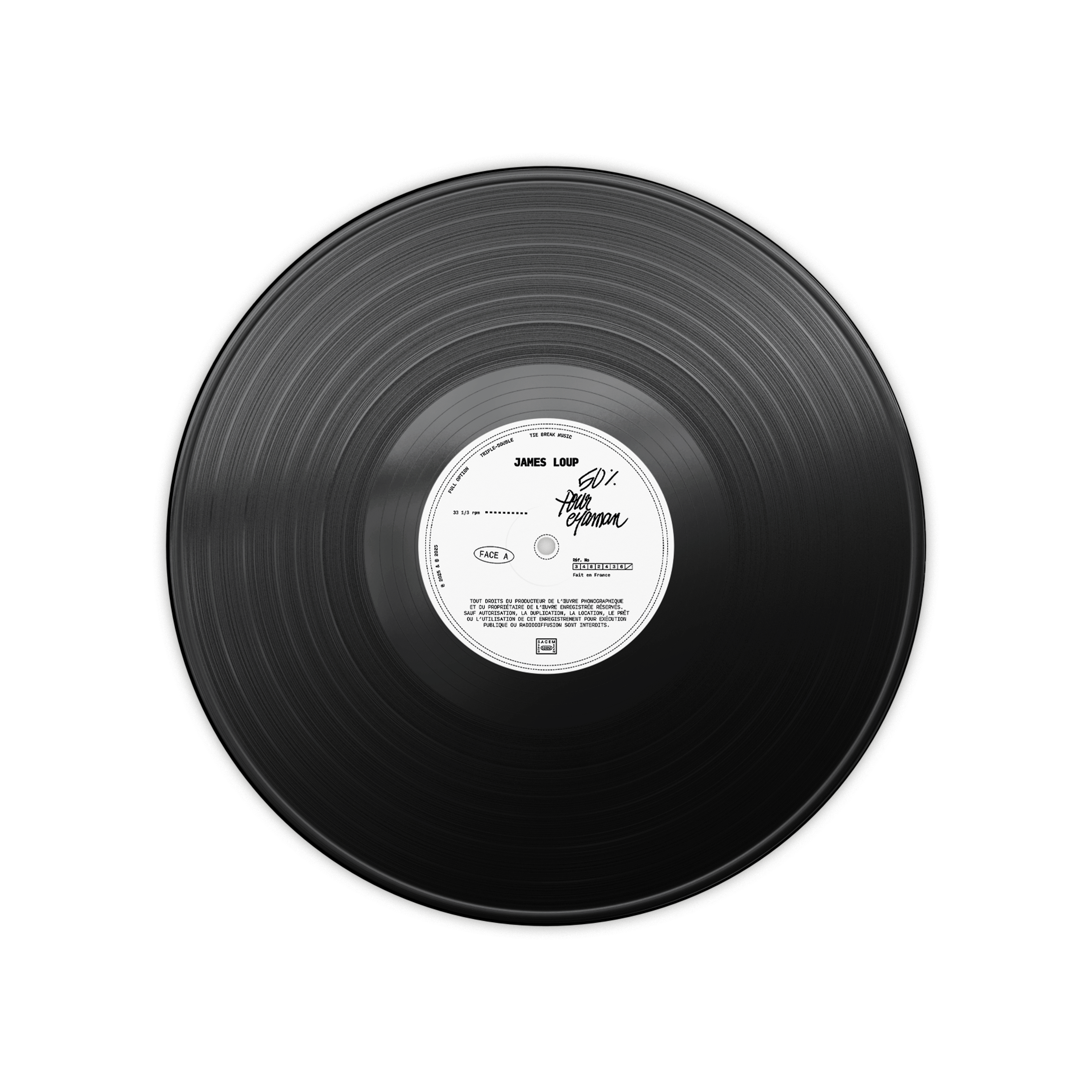 Vinyle “50% POUR MAMAN“