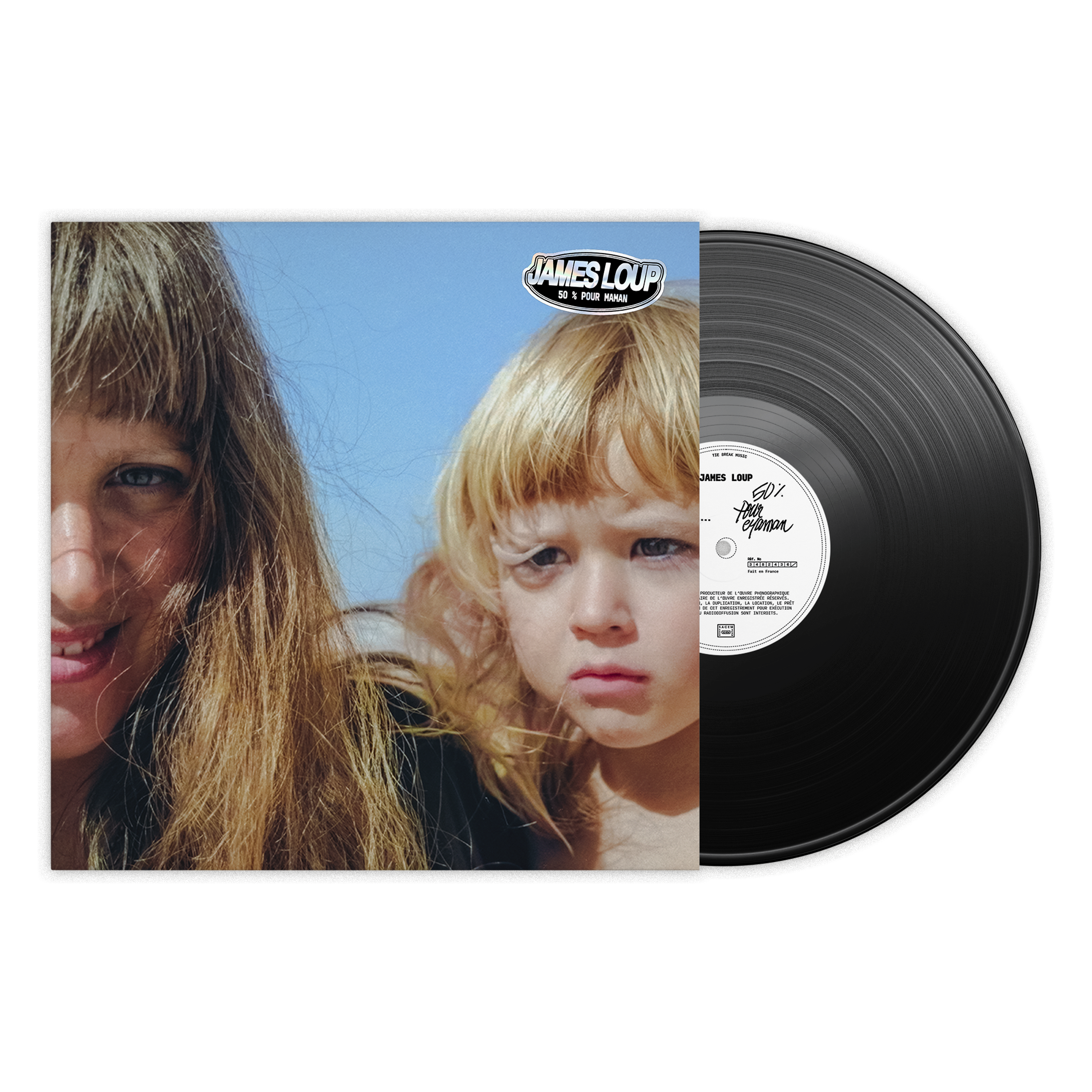 Vinyle “50% POUR MAMAN“